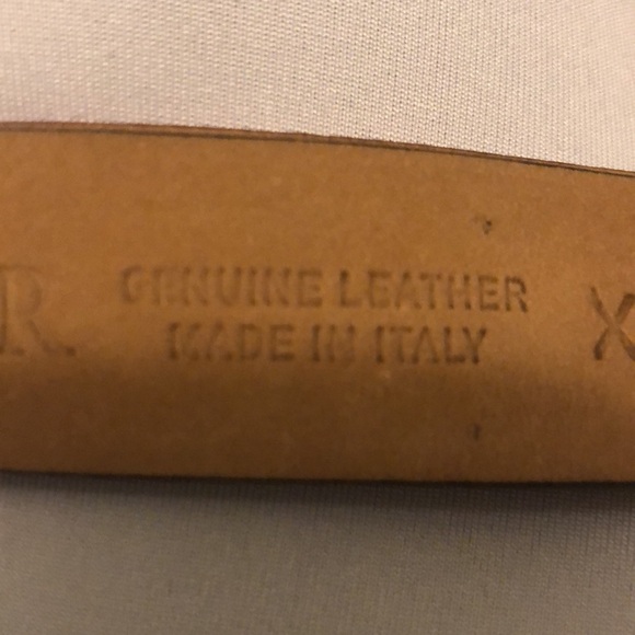 Doncaster XS lot of 2 belts. Red and dark blue Italian leather NWOT - Picture 6 of 8